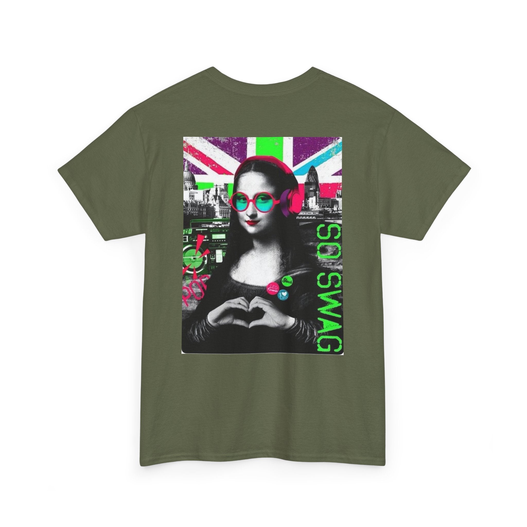 Graphic Tee — 'Mona Lisa OG Swag' Retro British Pop Art T‑Shirt