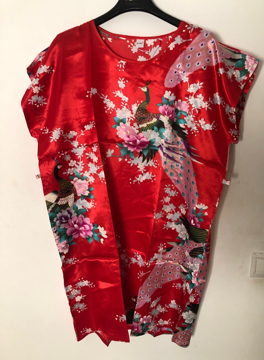 Blusa -Style Satin Pollover Scoop Neck Size