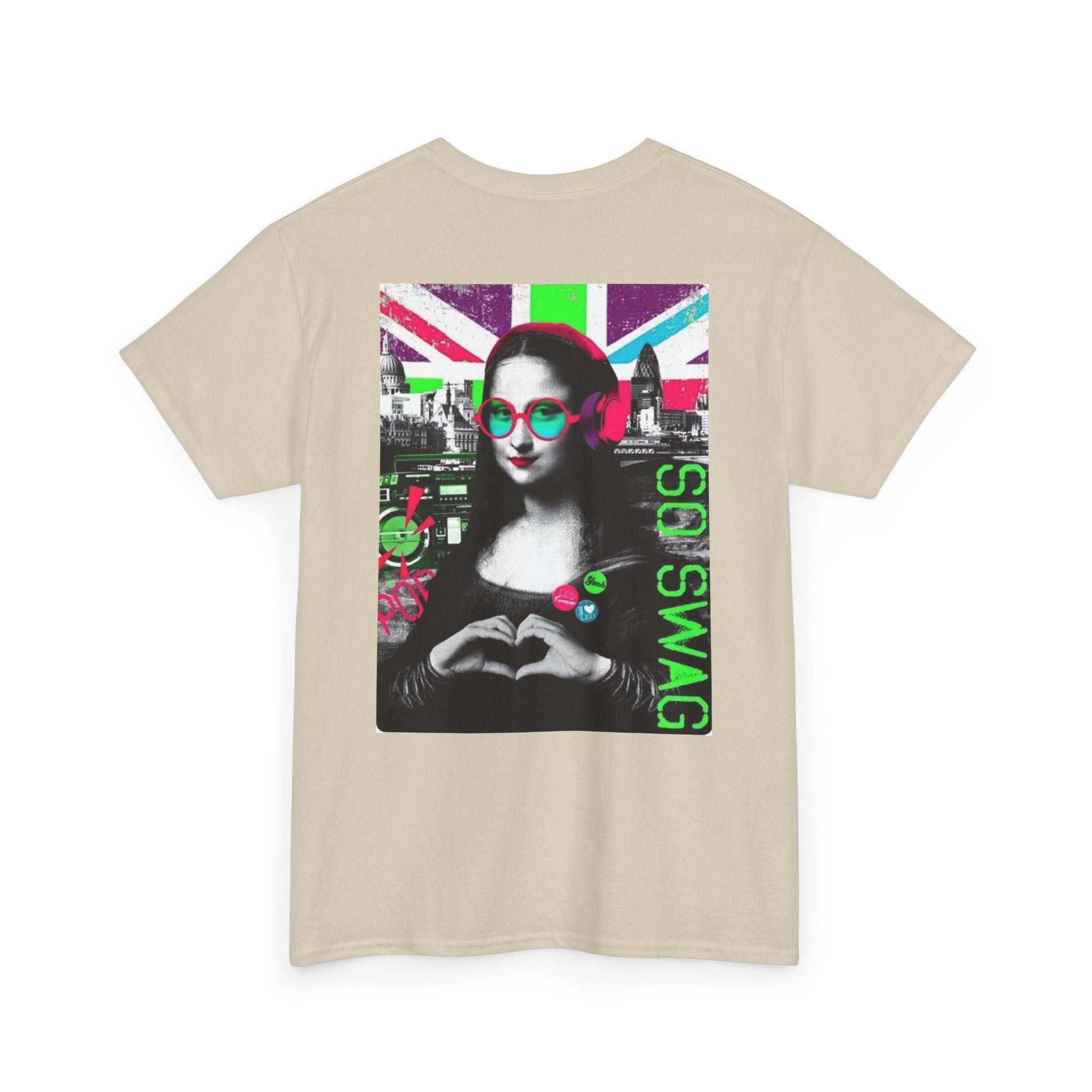 Graphic Tee — 'Mona Lisa OG Swag' Retro British Pop Art T‑Shirt
