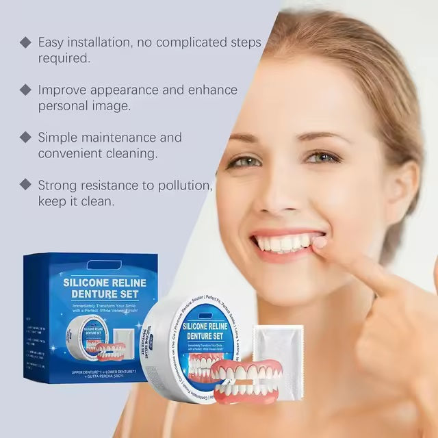 Furzero - Kit de rebase de dentadura postiza de silicona