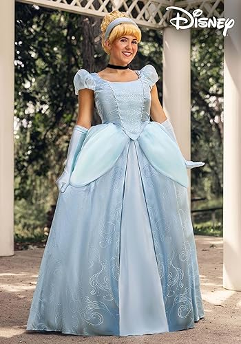 Disney - Cenicienta -Vestido de fiesta azul de princesa Disney para adultos, traje de cosplay o 15 años