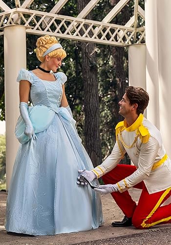Disney - Cenicienta -Vestido de fiesta azul de princesa Disney para adultos, traje de cosplay o 15 años