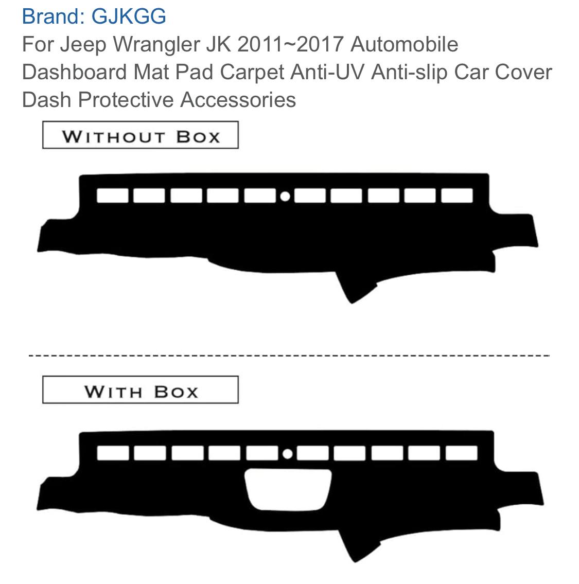 Cubierta del Salpicadero Jeep Wrangler-