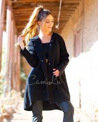 Abrigo Argollas Color Negro