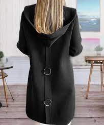Abrigo Argollas Color Negro