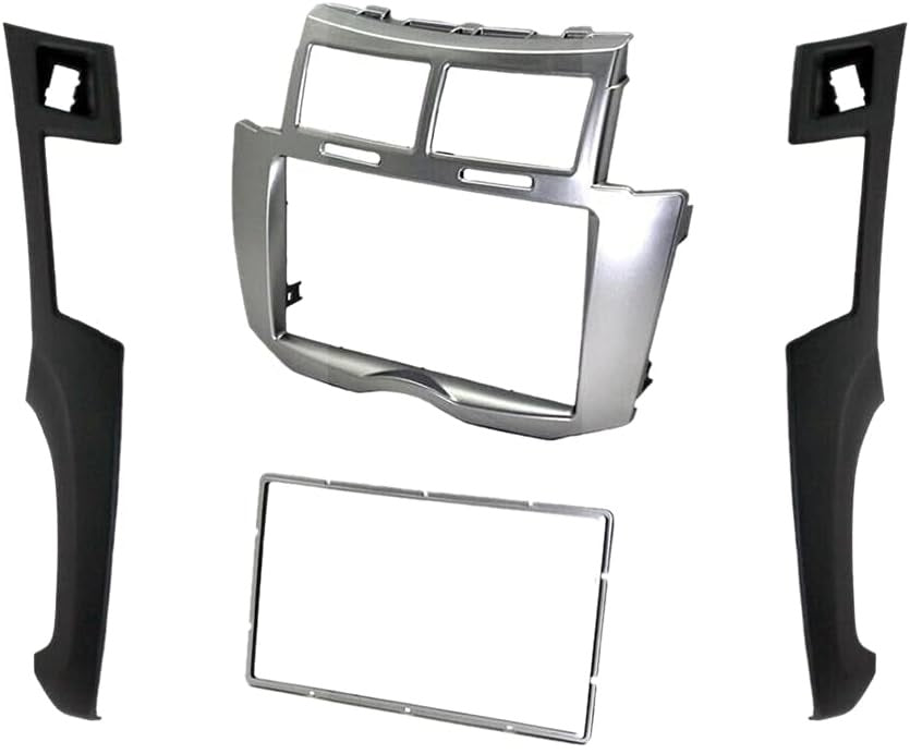 Kit de Recorte de Estéreo de Coche 2 Din de Borde para Yaris Vitz Platz 2005-2011 Instalación de Reproductor de DVD Fascias de Bisel