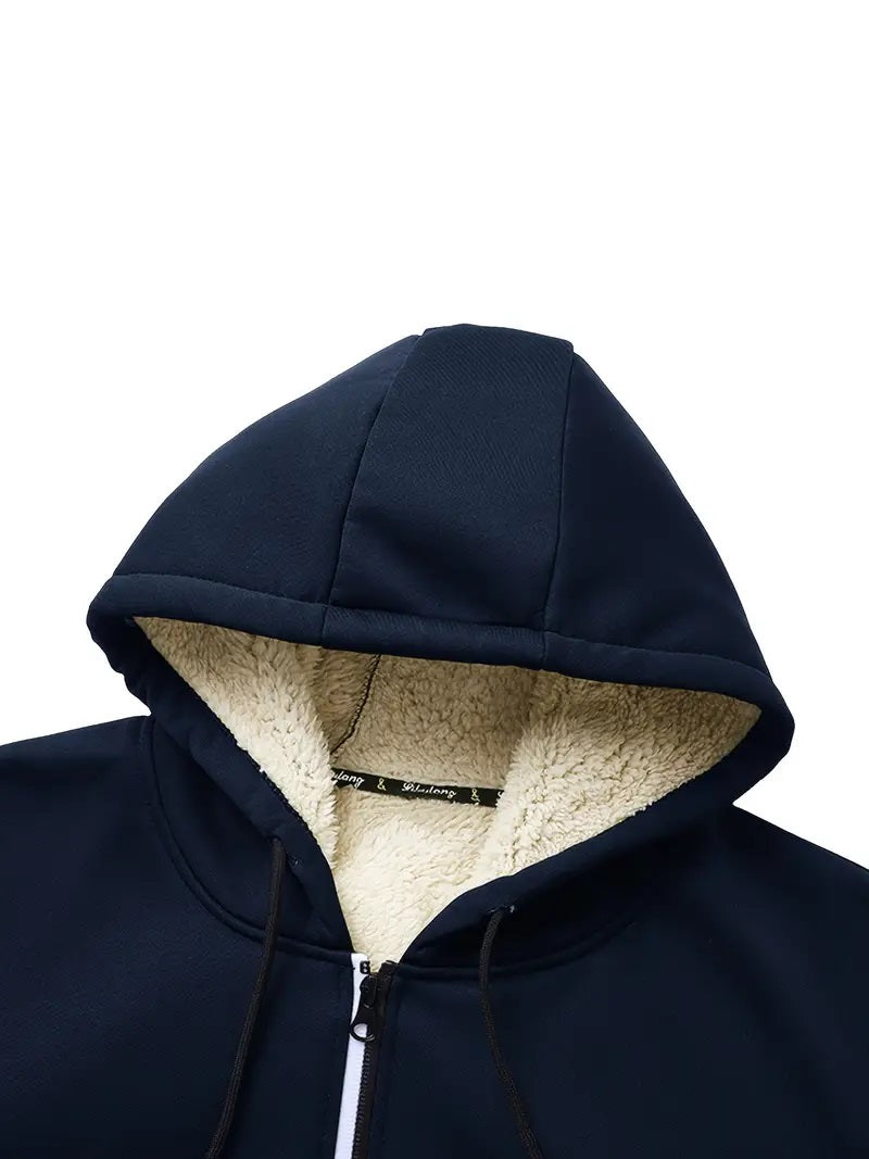 Chaqueta con Capucha para Hombre de Invierno,