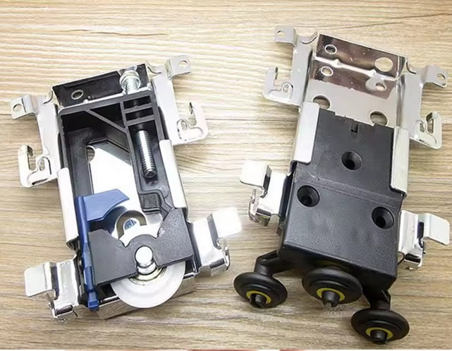 Polea de puerta corredera de armario antiguo, corredor de rueda, armario, puerta móvil, polea inferior, corredor de rodillo de rueda inferior