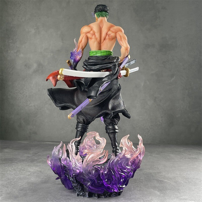 Anime Zoro One Piece Figurine GK Roronoa Zoro Figure Model Boxed Toy 32cm Gift