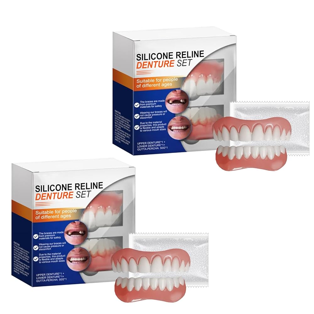 Recubrimiento de silicona - Juego de dentadura postiza