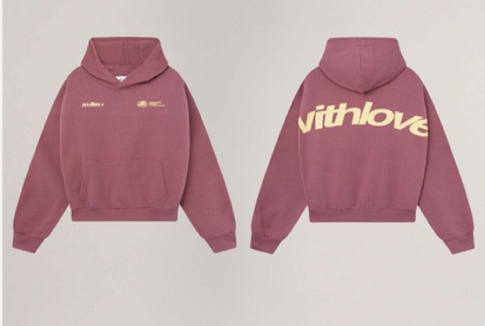 Sudadera de color granate con capucha- Scuffers