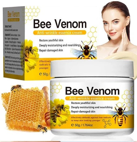 Crema para el tratamiento de lunares y verrugas con veneno de abeja