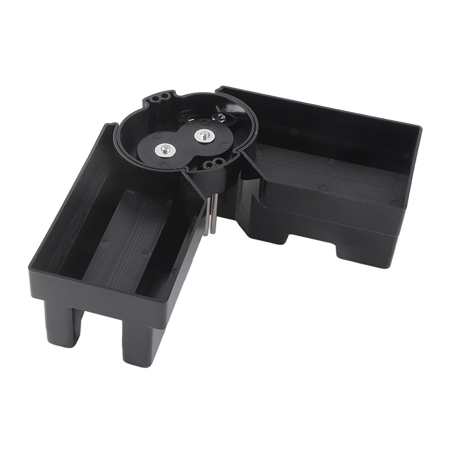 Herramienta de Corte de Medición de Inglete 2 en 1, Instrumento de Plantilla de Medición Negra ABS Resistente Al Desgaste de Alta Precisión para Faldas, Plomería, Carpintería y Más