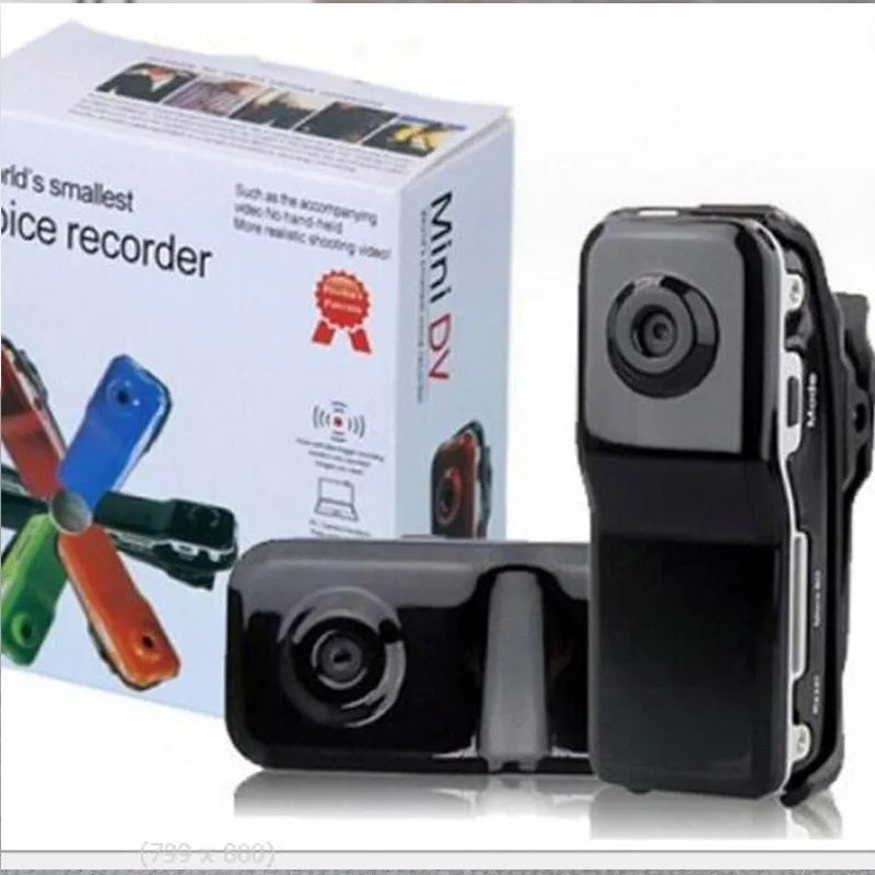 Mini Camera Recorder HD 720p: Videocámara de bolsillo portátil, MD80 Mini Cámara DV para deportes, acción y seguridad - Recorder