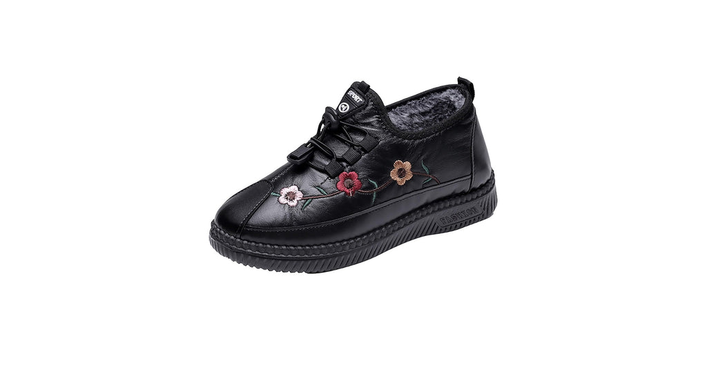 Generico Zapatos de nieve para mujer, cálidos, cálidos, con cálido acolchado de goma, botas de invierno de nieve, cómodas botas de nieve para después de esquiar, casuales, botas negro de mujer